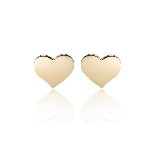 Gold Heart Earrings