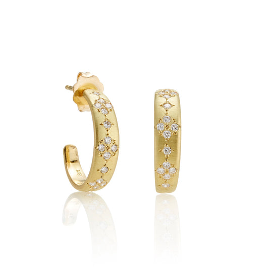 Adel Chefridi Memories Diamond Hoop Earrings