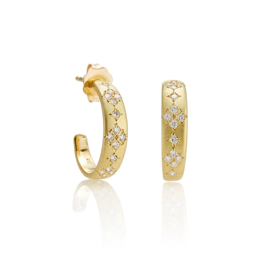 Adel Chefridi Memories Diamond Hoop Earrings