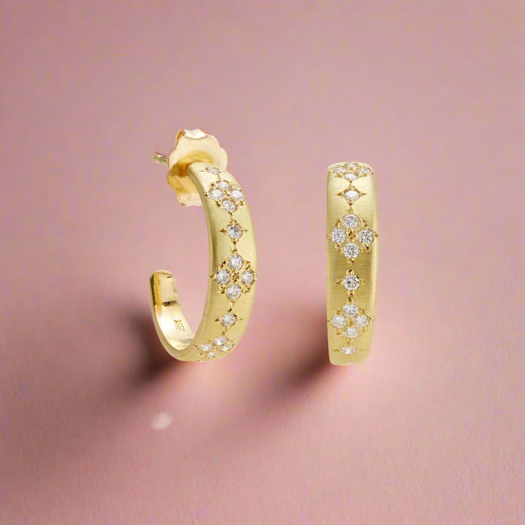 Memories Diamond Hoop Earrings