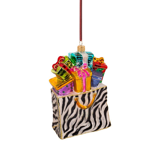 Shopping Bag with Presents Ornament