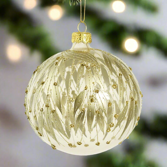 Winter Willow Ball Ornament