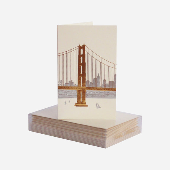 Paula Skene San Francisco Skyline Mini Note Cards, Set of 8