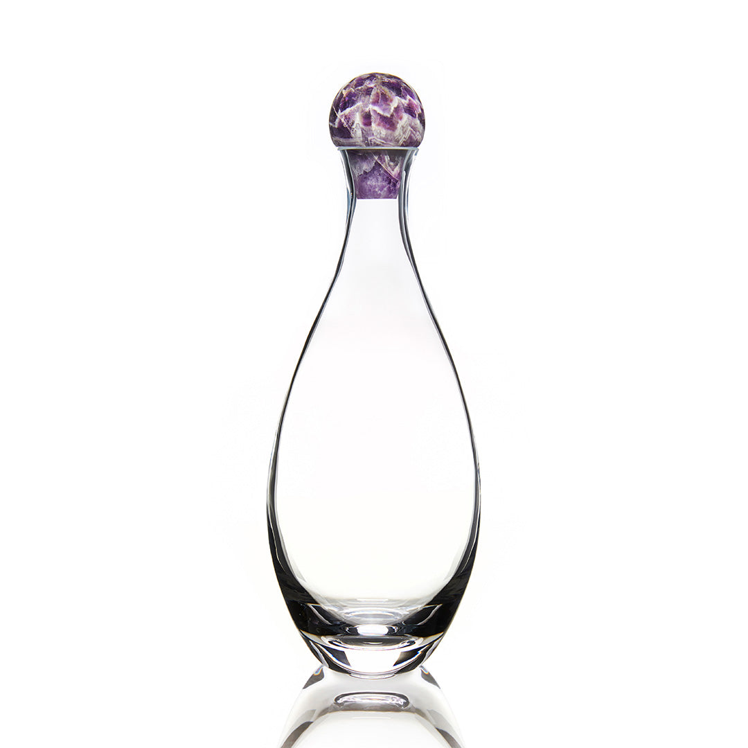 Anna New York Elevo Decanter with Amethyst Stopper