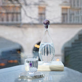 Elevo Double Old-Fashioned Glasses with Amethyst, Set of 2