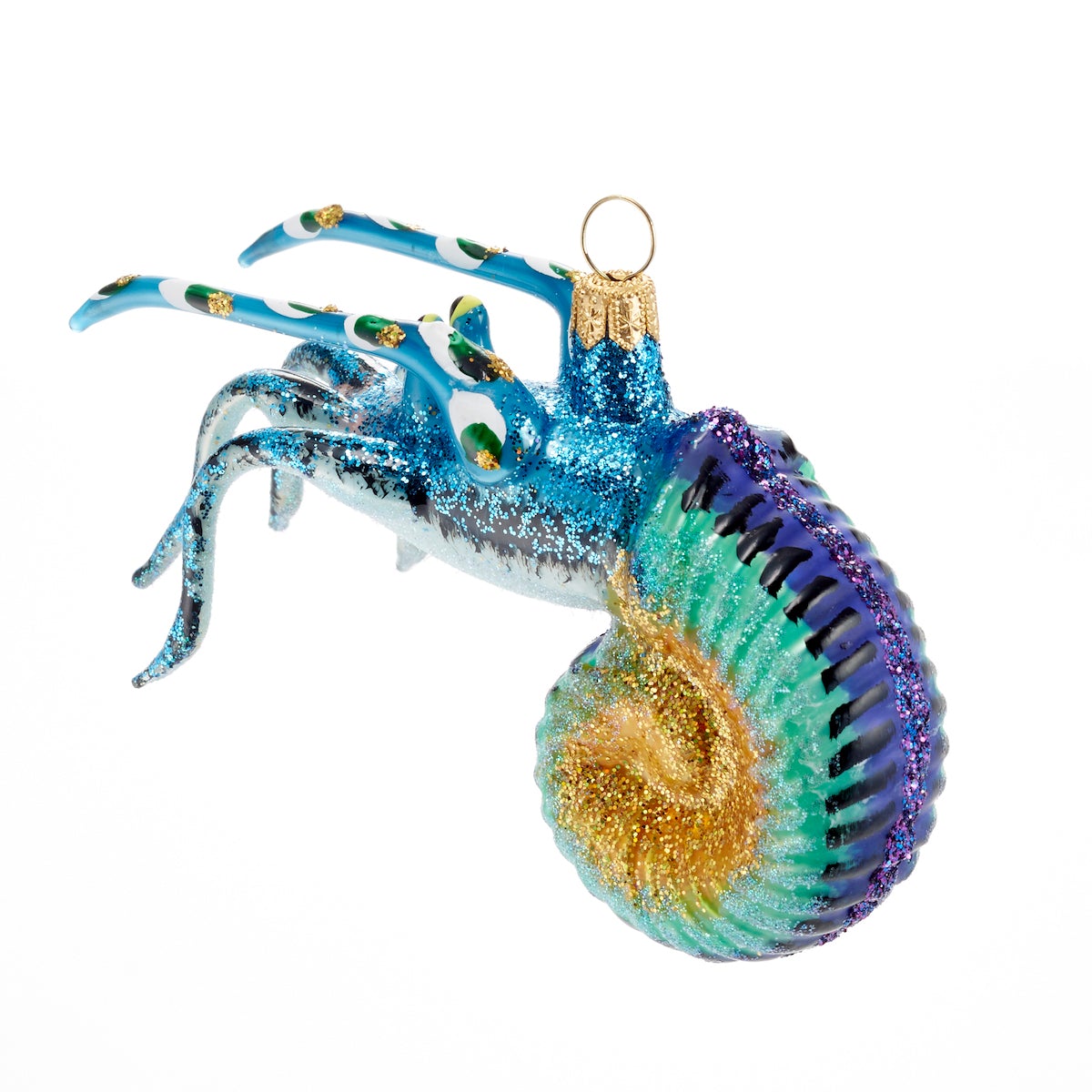 Blue & Purple Shrimp Ornament