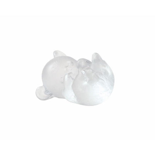 Lalique Small Female Panda, Lying Meng-Meng