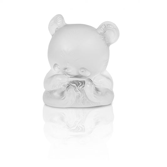 Lalique Small Male Panda, Sitting Yuan-Yuan