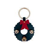 Green Wreath Leather Door Hanger