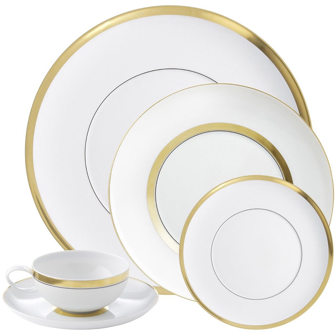 Vista Alegre Domo Gold 5-Piece Place Setting