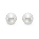 7mm White Akoya Pearl Earrings