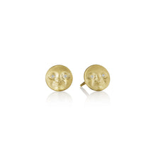 Anthony Lent Small Moonface Stud Earrings