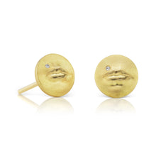 Anthony Lent Tiny Kiss Me Stud Earrings