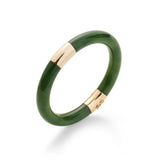 Gump's Signature Pacific Bangle in Green Nephrite Jade