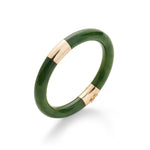 Gump's Signature Pacific Bangle in Green Nephrite Jade
