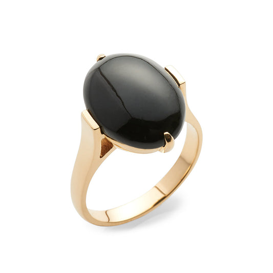 Gump's Signature Diana Ring in Black Nephrite Jade
