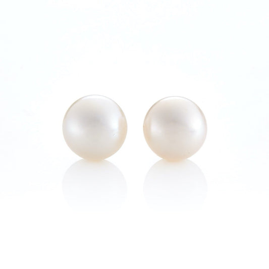 Gump's Signature 9mm Button Freshwater Pearl Earrings