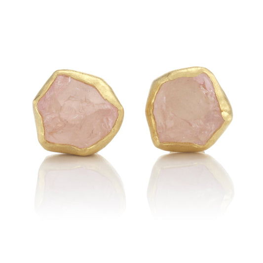 Petra Class Petite Morganite Crystal Earrings