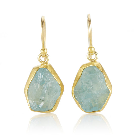 Petra Class Aquamarine Crystal Drop Earrings