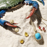 Tiny Sunface Stud Earrings