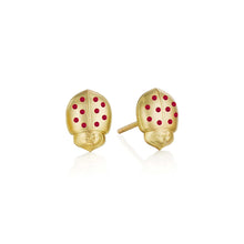 Anthony Lent Ruby Winged Ladybug Stud Earrings