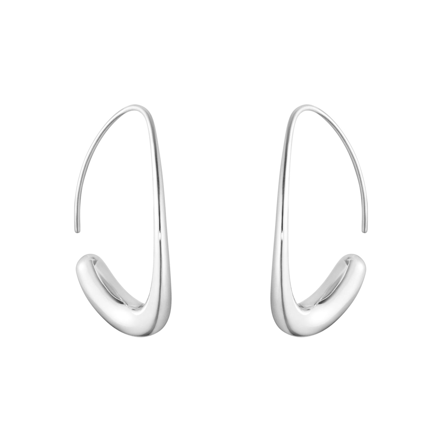 Georg Jensen Silver Offspring Hoop Earrings