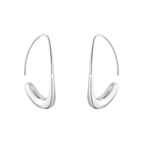 Georg Jensen Silver Offspring Hoop Earrings