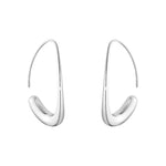 Georg Jensen Silver Offspring Hoop Earrings