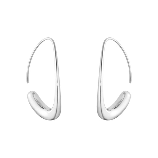 Georg Jensen Silver Offspring Hoop Earrings