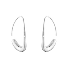 Georg Jensen Silver Offspring Hoop Earrings