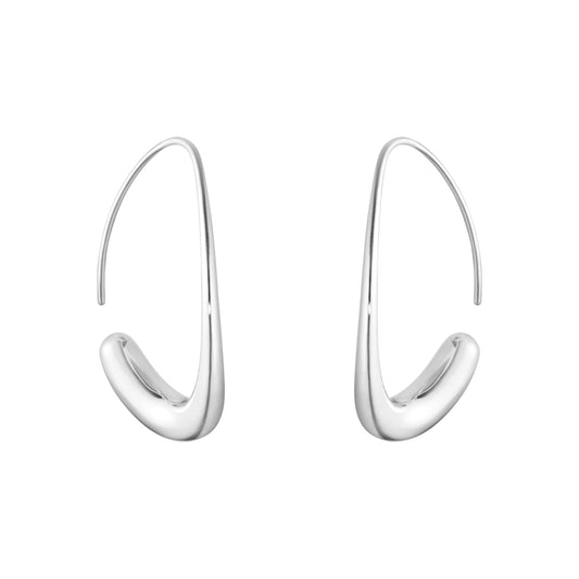 Georg Jensen Silver Offspring Hoop Earrings