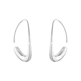 Georg Jensen Silver Offspring Hoop Earrings