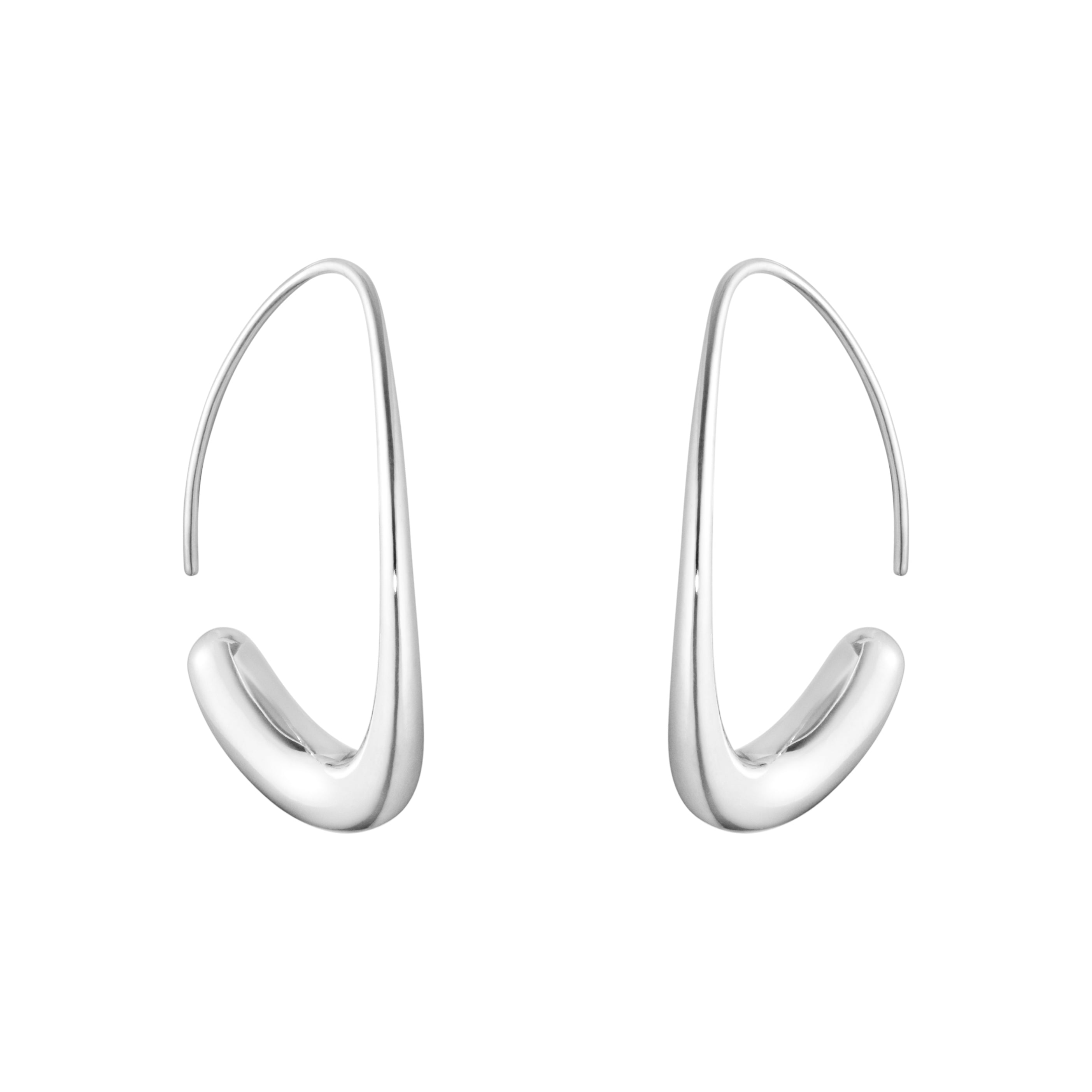 Georg Jensen Silver Offspring Hoop Earrings