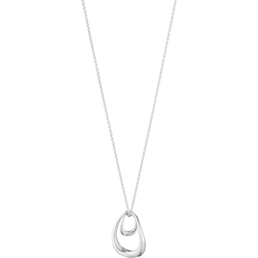 Georg Jensen Silver Offspring Drop Pendant Necklace