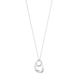 Georg Jensen Silver Offspring Drop Pendant Necklace