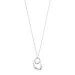 Georg Jensen Silver Offspring Drop Pendant Necklace