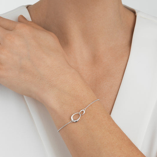 Silver Offspring Delicate Chain Bracelet