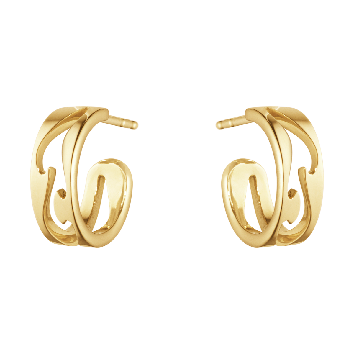 Georg Jensen Gold Fusion Hoop Earrings