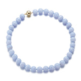 12mm Blue Lace Agate Necklace