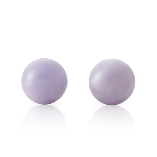 Lavender Jade Bead Earrings