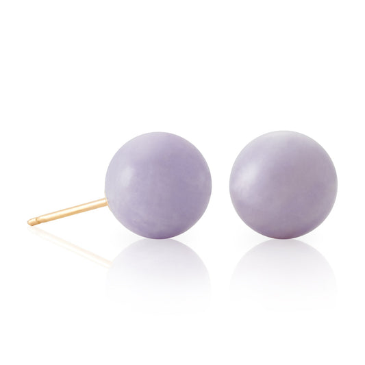 Gump's Signature Lavender Jade Bead Earrings