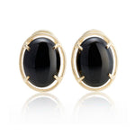 Gump's Signature Peninsula Earrings in Black Jade