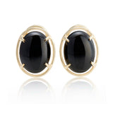 Gump's Signature Peninsula Earrings in Black Jade