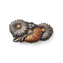 Gump's Signature Antique Chrysanthemum Obi-dome Brooch