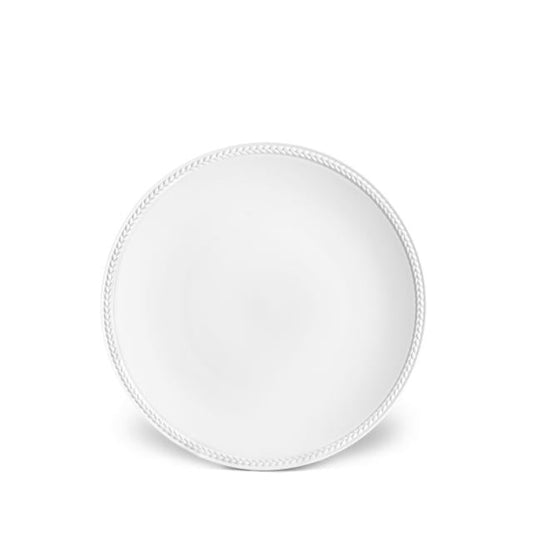 L'Objet Soie Tressee White Dessert Plate