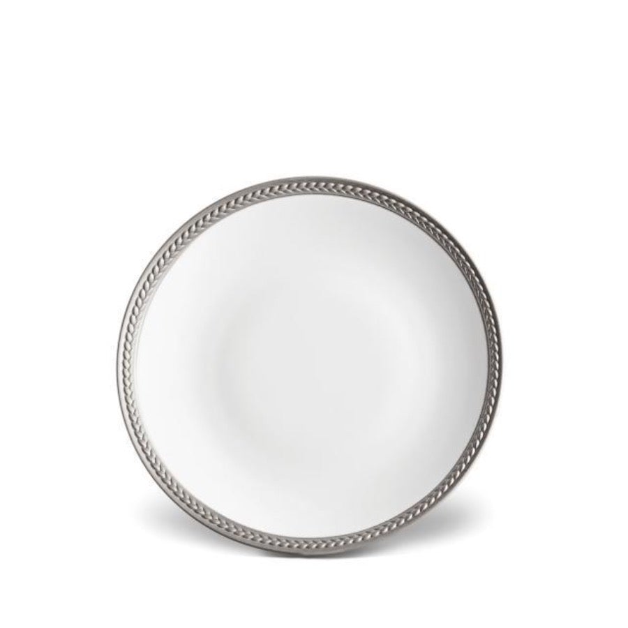 L'Objet Soie Tressee Platinum Bread & Butter Plate