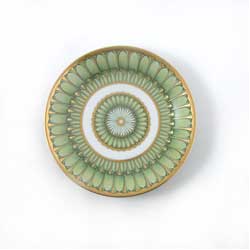 Deshoulieres Arcades Green Bread & Butter Plate