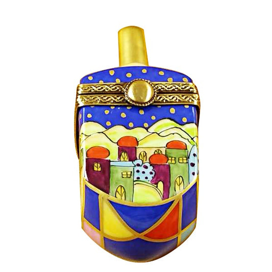 Jerusalem Scene Dreidel Limoges