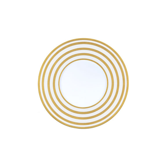 JL Coquet Hemisphere Gold Stripe Salad Plate