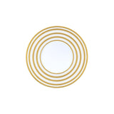 JL Coquet Hemisphere Gold Stripe Salad Plate